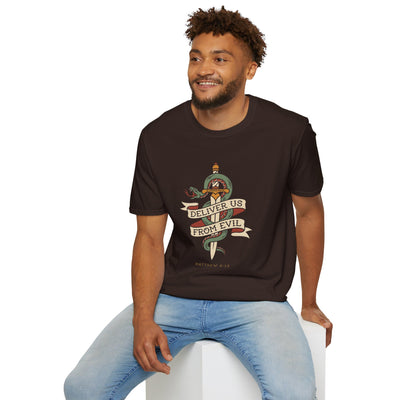 Deliver Us From Evil christian graphic tee