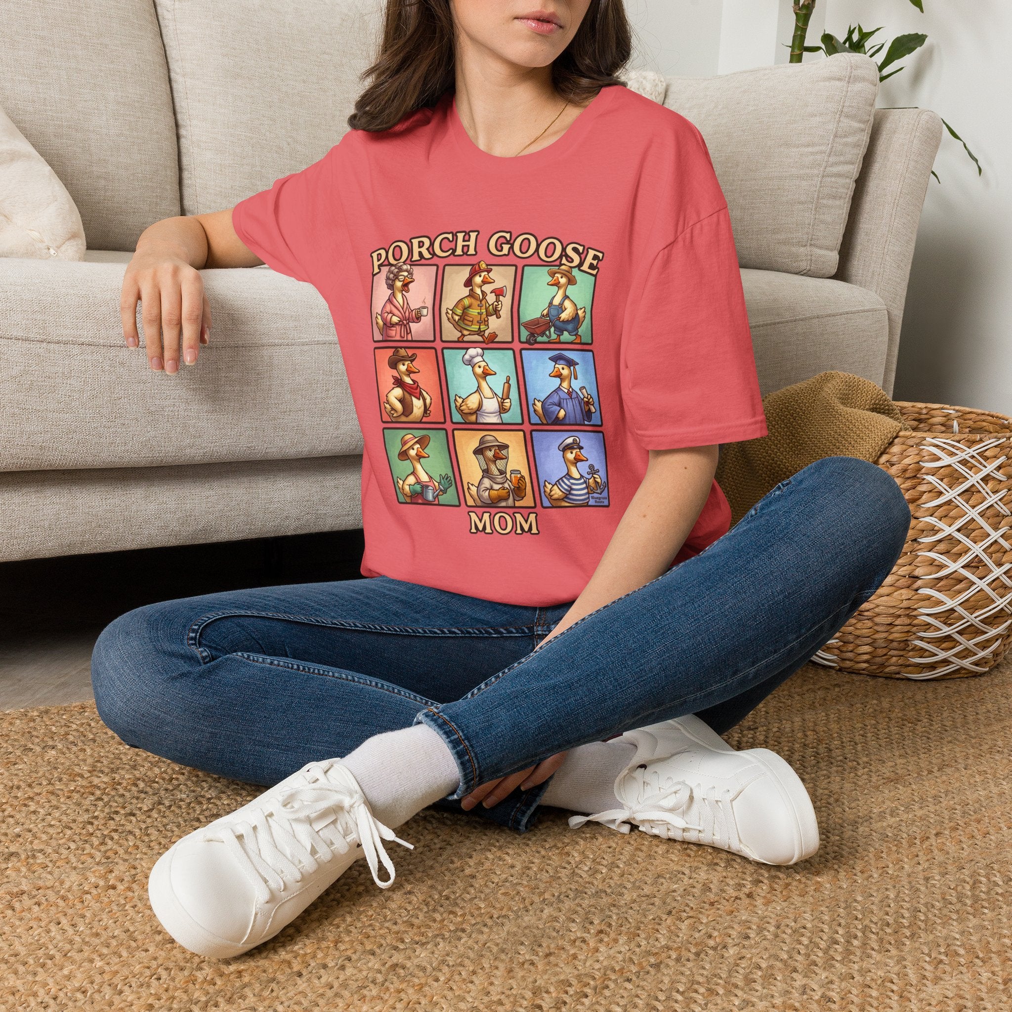 Porch Goose Mom funny goose shirt