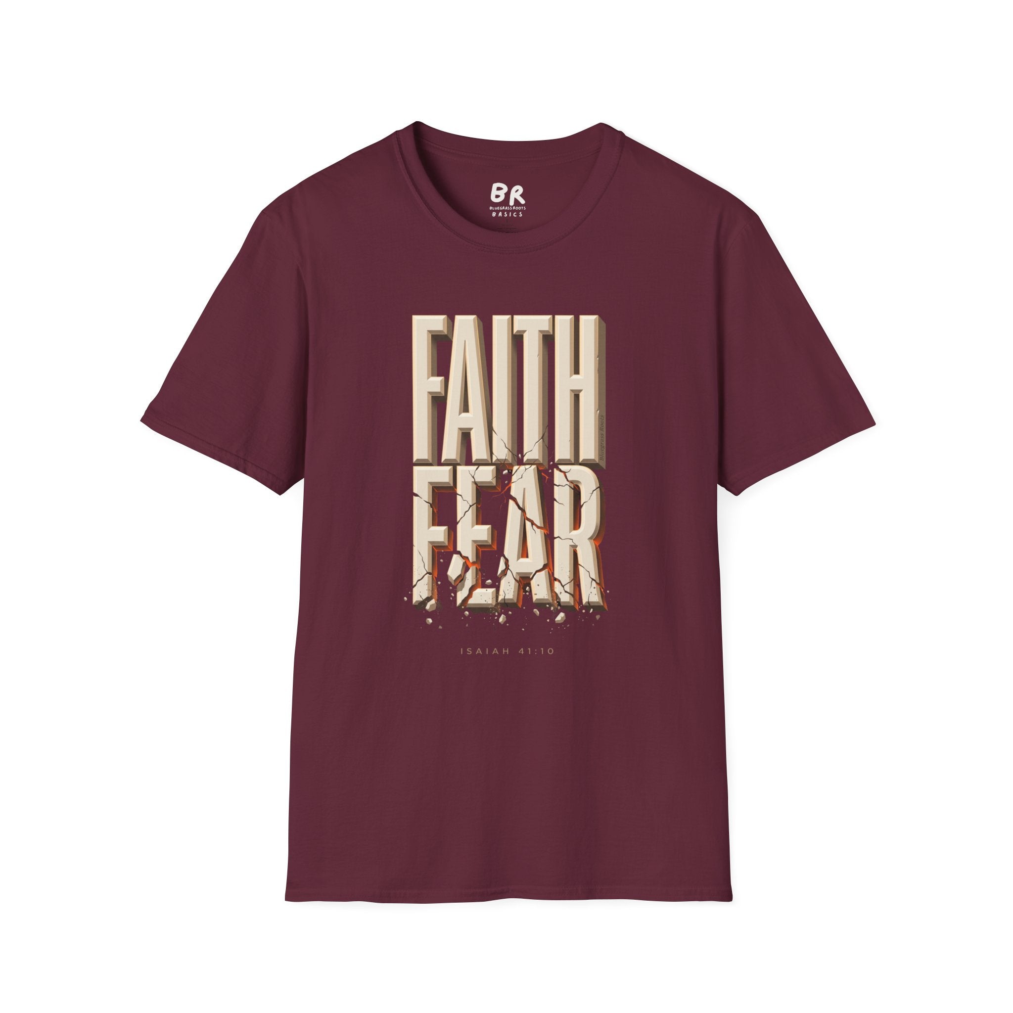 Faith Over Fear Isaiah 41:10 shirt in S