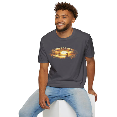 Fisher of Men jesus shirt for men, Fisher of Men angler sunset design
