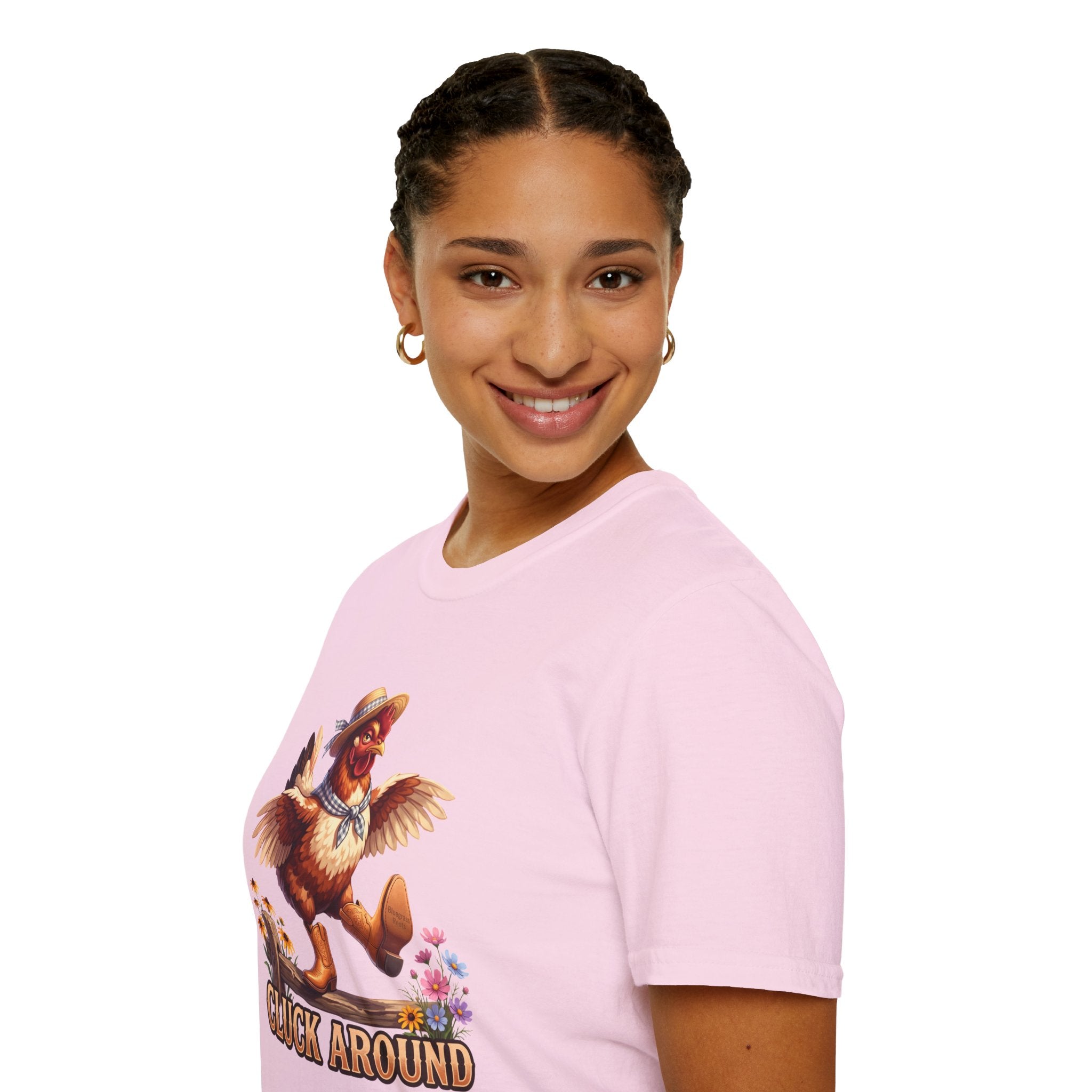 Cluck Around funny chicken shirt