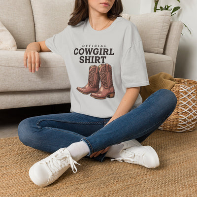 Official Cowgirl Shirt boots tee