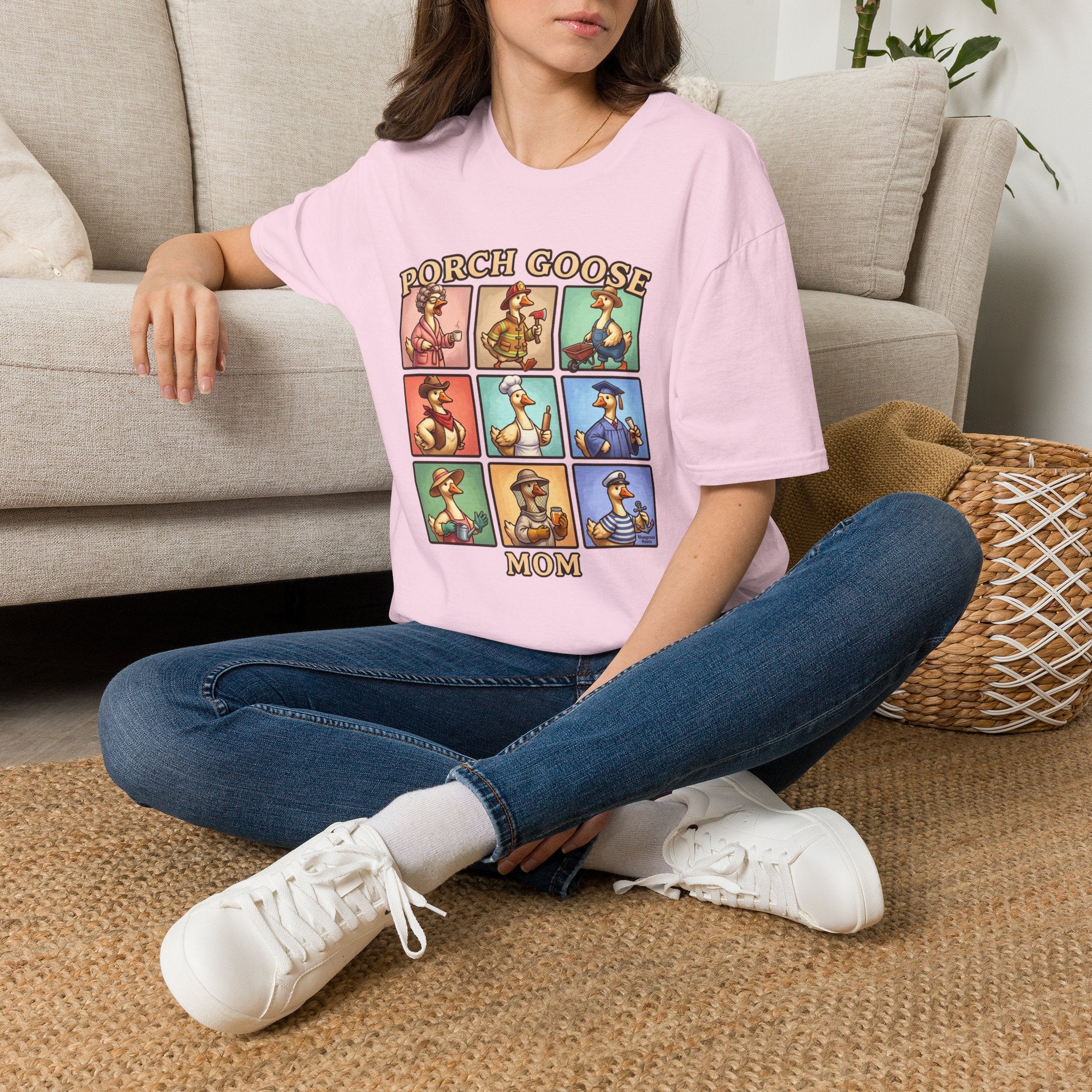 Porch Goose Mom funny goose shirt
