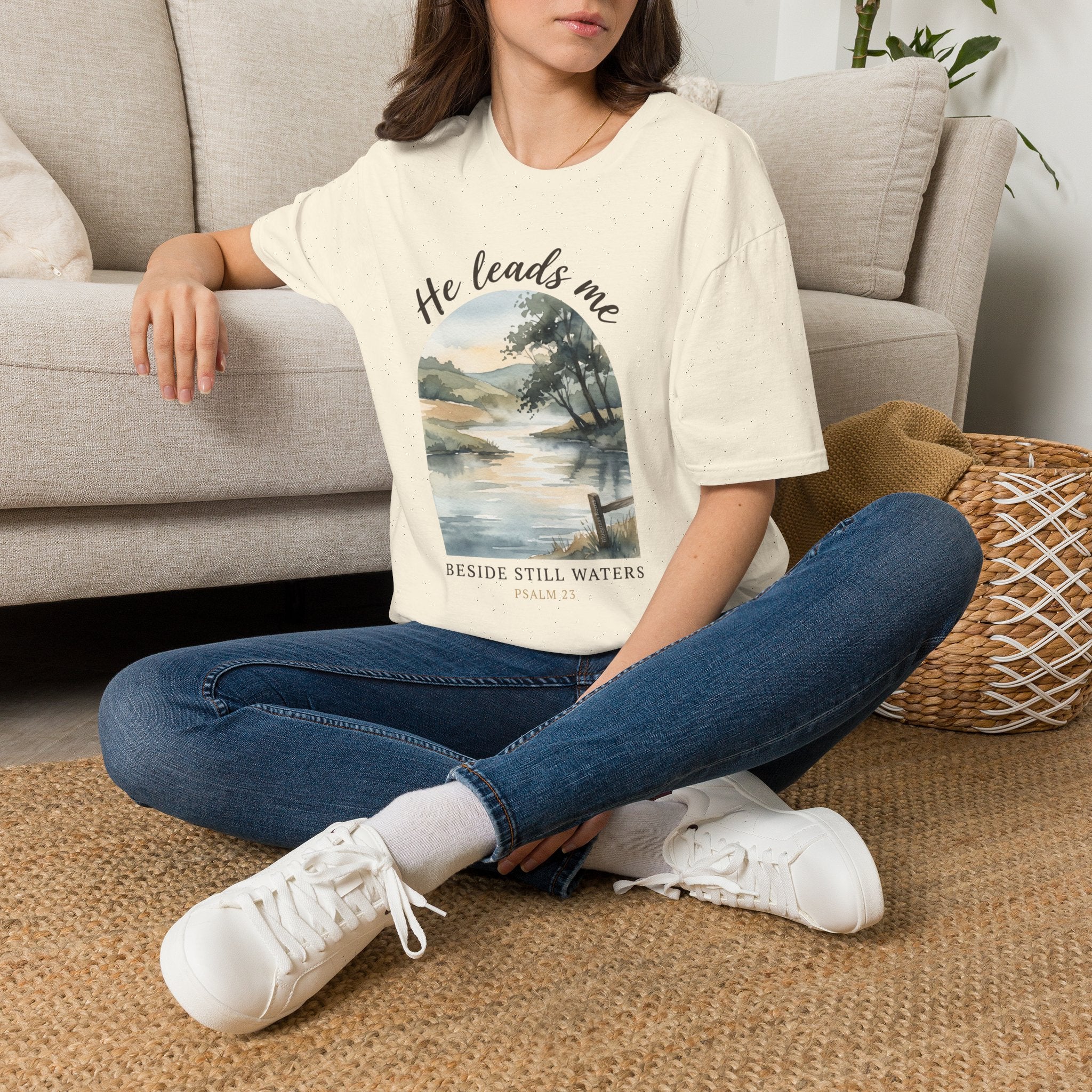 Psalm 23 Still Waters bible verse shirt