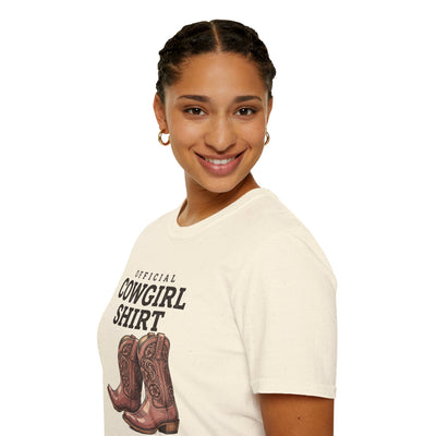 Official Cowgirl Shirt boots tee