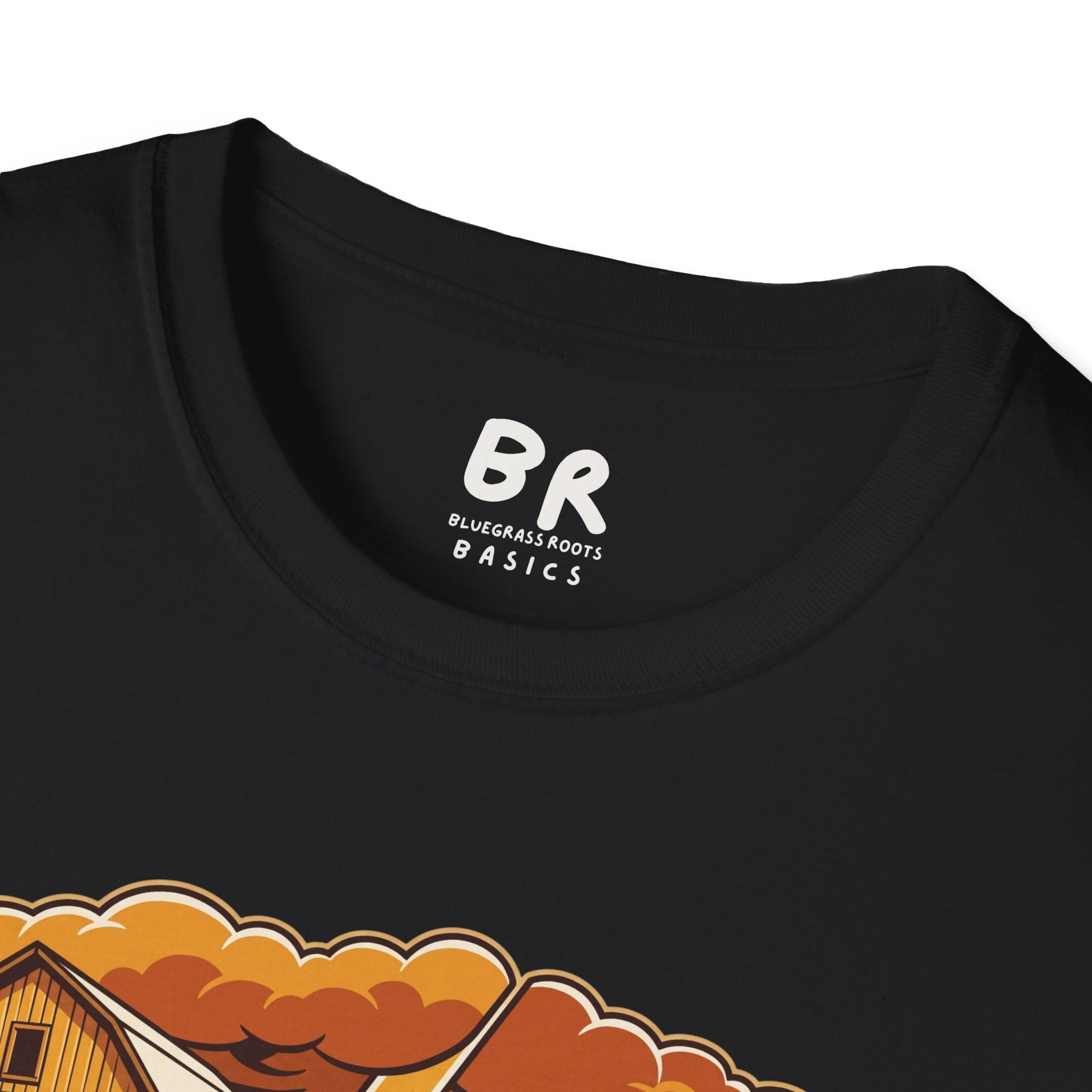 Built on the Rock christian shirt for men, Built on the Rock split barn parable design
