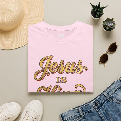 Jesus Is King gold leaf shirt