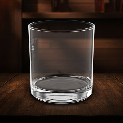 The Angel's Share – engraved whiskey glass, alternate view – Bluegrass Gifts