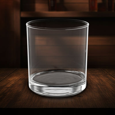 Personalized Whiskey Glass — right side view — 10.5 oz engraved whiskey glass by Bluegrass Gifts