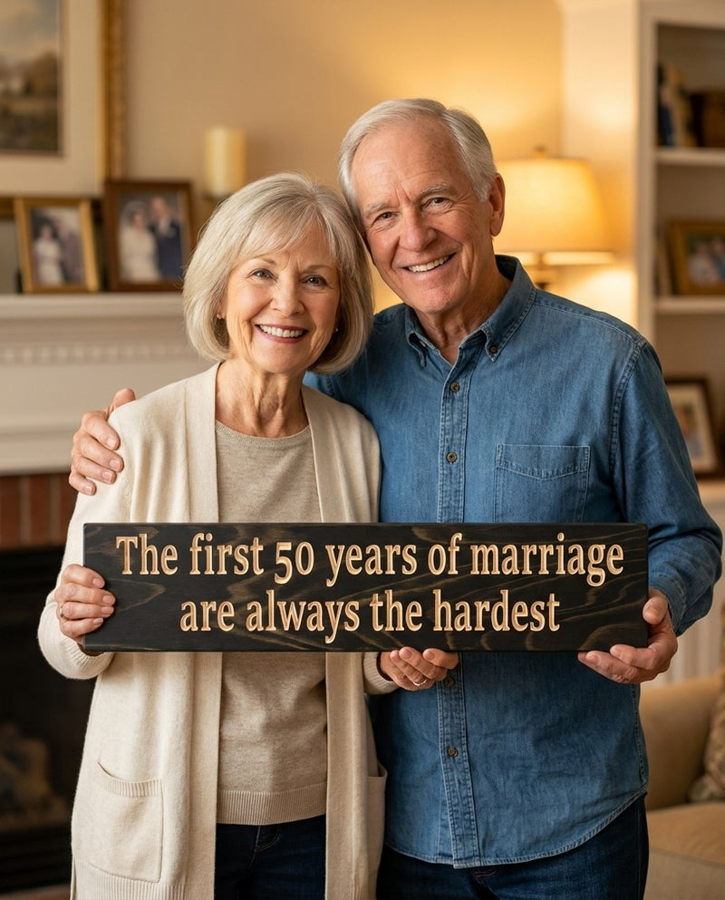 Funny 50th Anniversary Sign