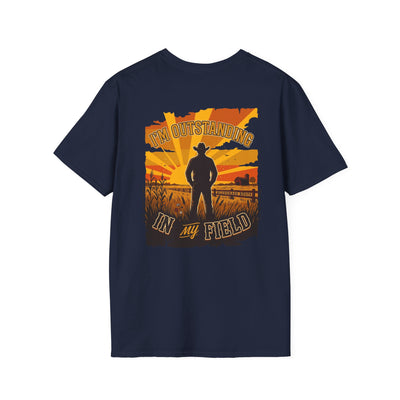 Bluegrass Roots | "I'm Outstanding in My Field" Cowboy Silhouette Graphic Tee