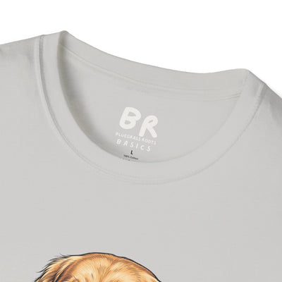 Golden retriever patriotic shirt for women