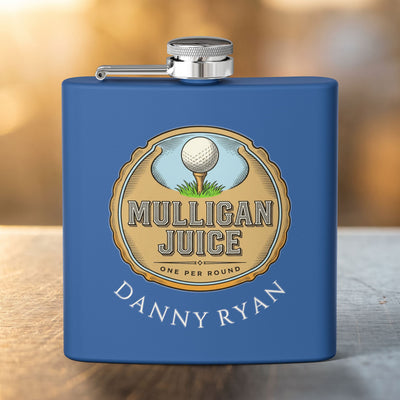 Mulligan Juice Golf Flask — Personalized 6oz Whiskey Flask for Golfers