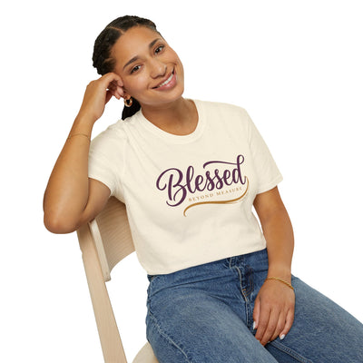 Blessed Beyond Measure script shirt