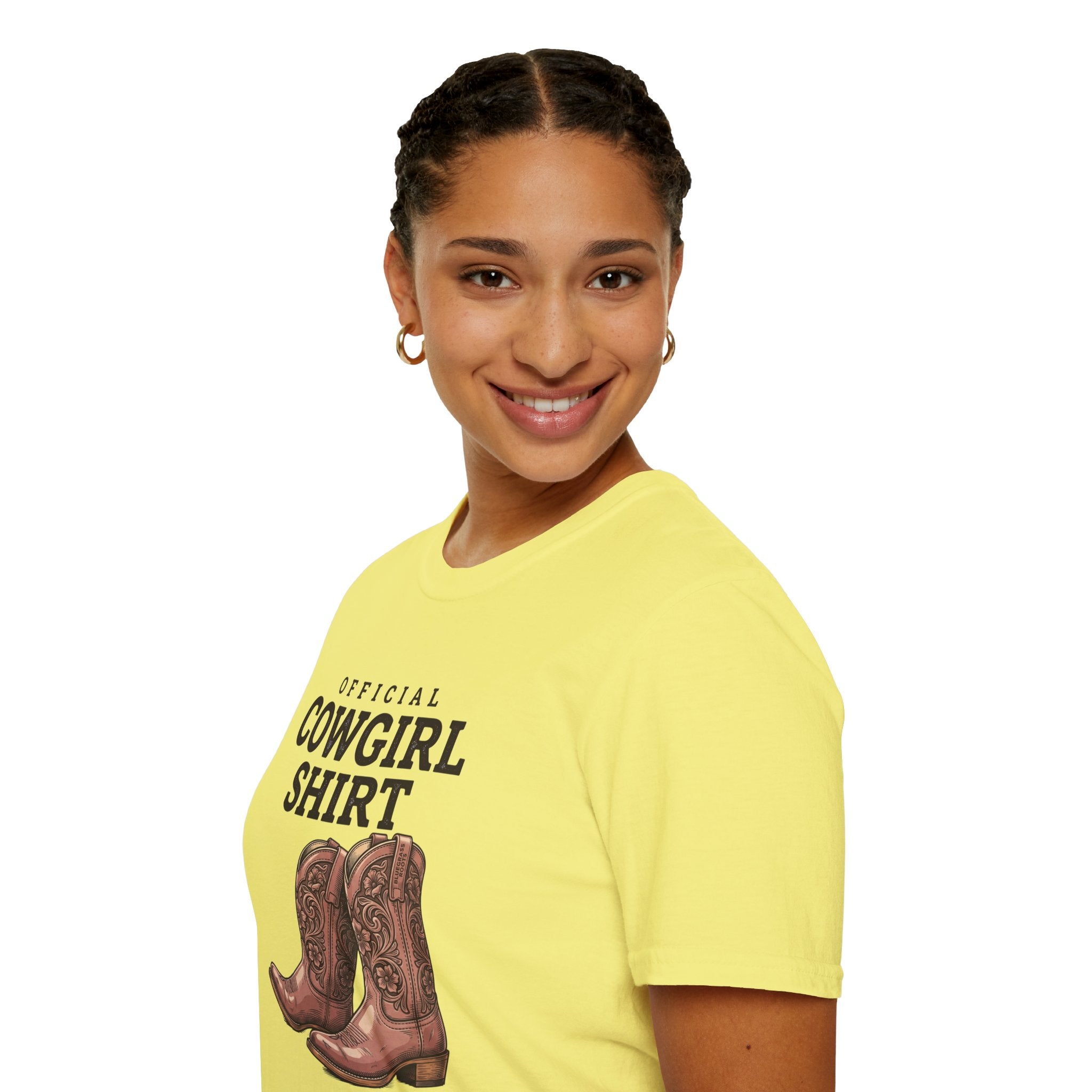 Official Cowgirl Shirt boots tee