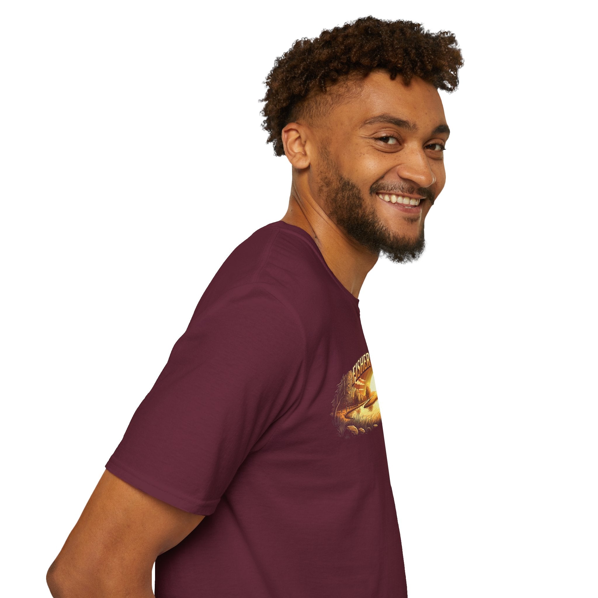 Fisher of Men jesus shirt for men, Fisher of Men angler sunset design