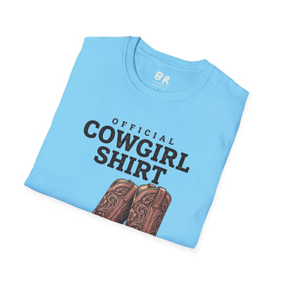Official Cowgirl Shirt boots tee