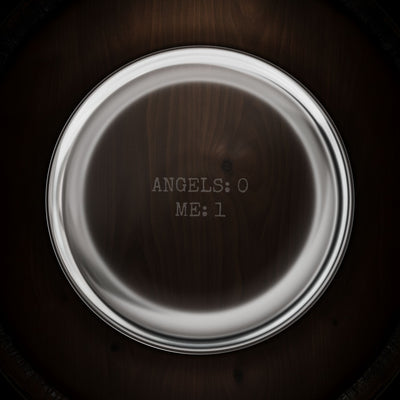The Angel's Share – engraved whiskey glass, alternate view – Bluegrass Gifts