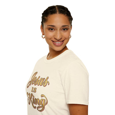 Jesus Is King gold leaf shirt
