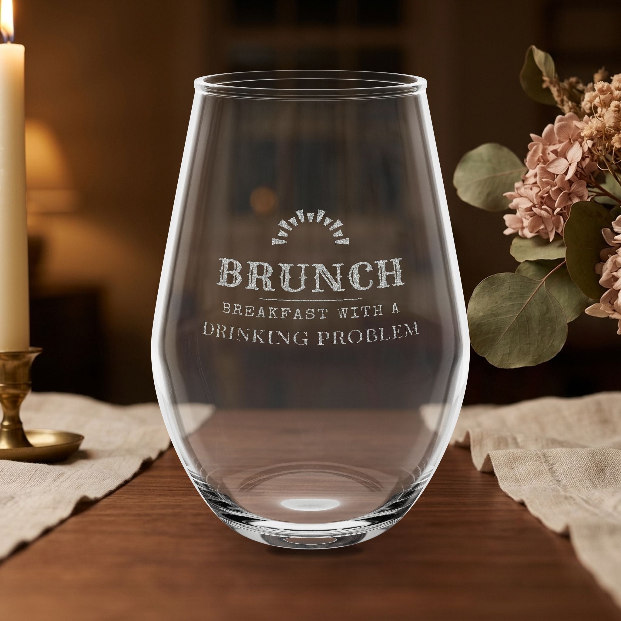 Brunch Wine Glass — brunch wine glass, front view