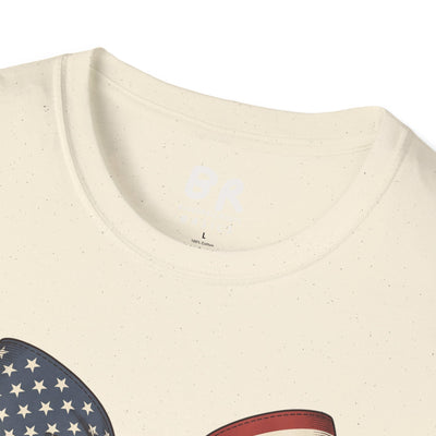 American flag bow 4th of July shirt