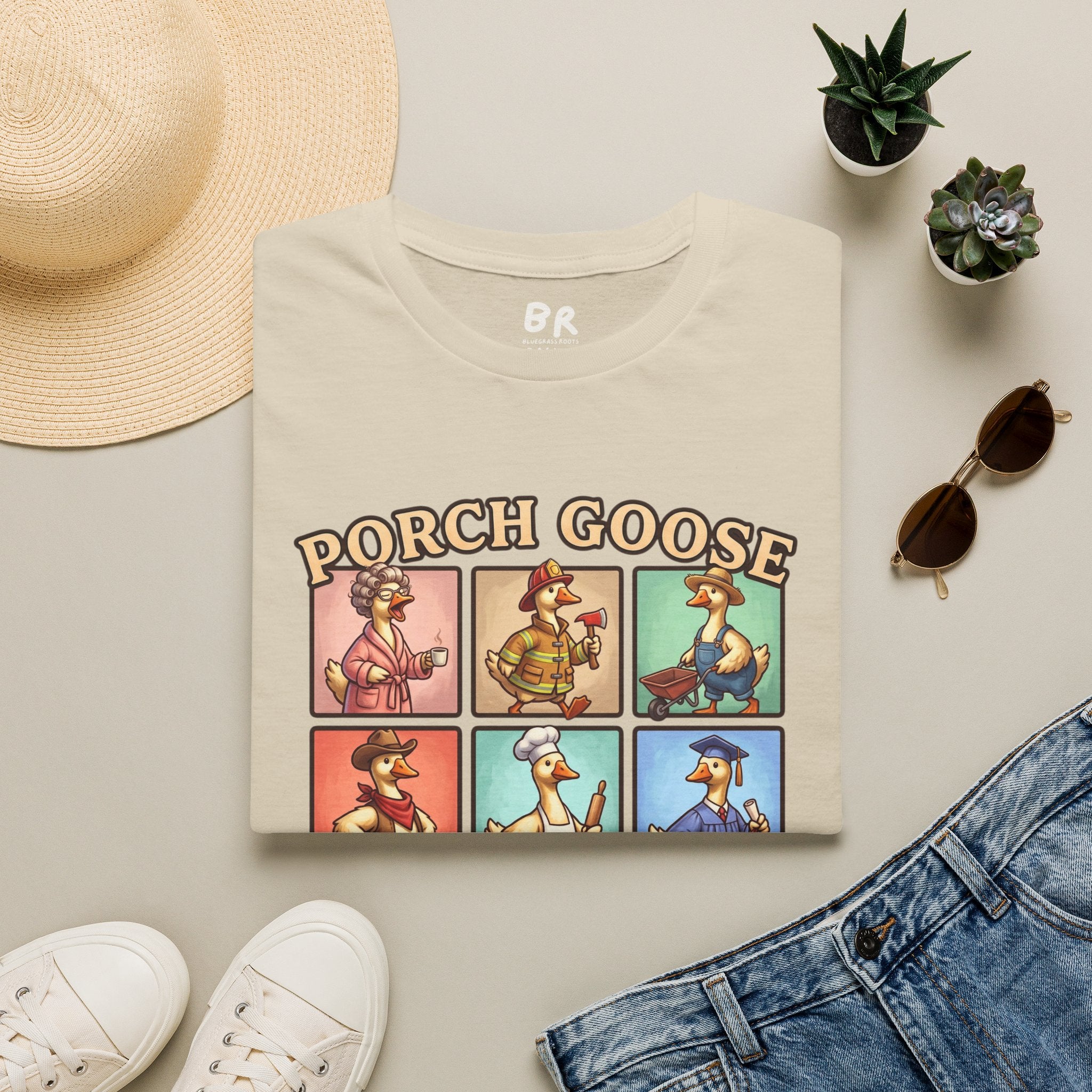 Porch Goose Mom funny goose shirt