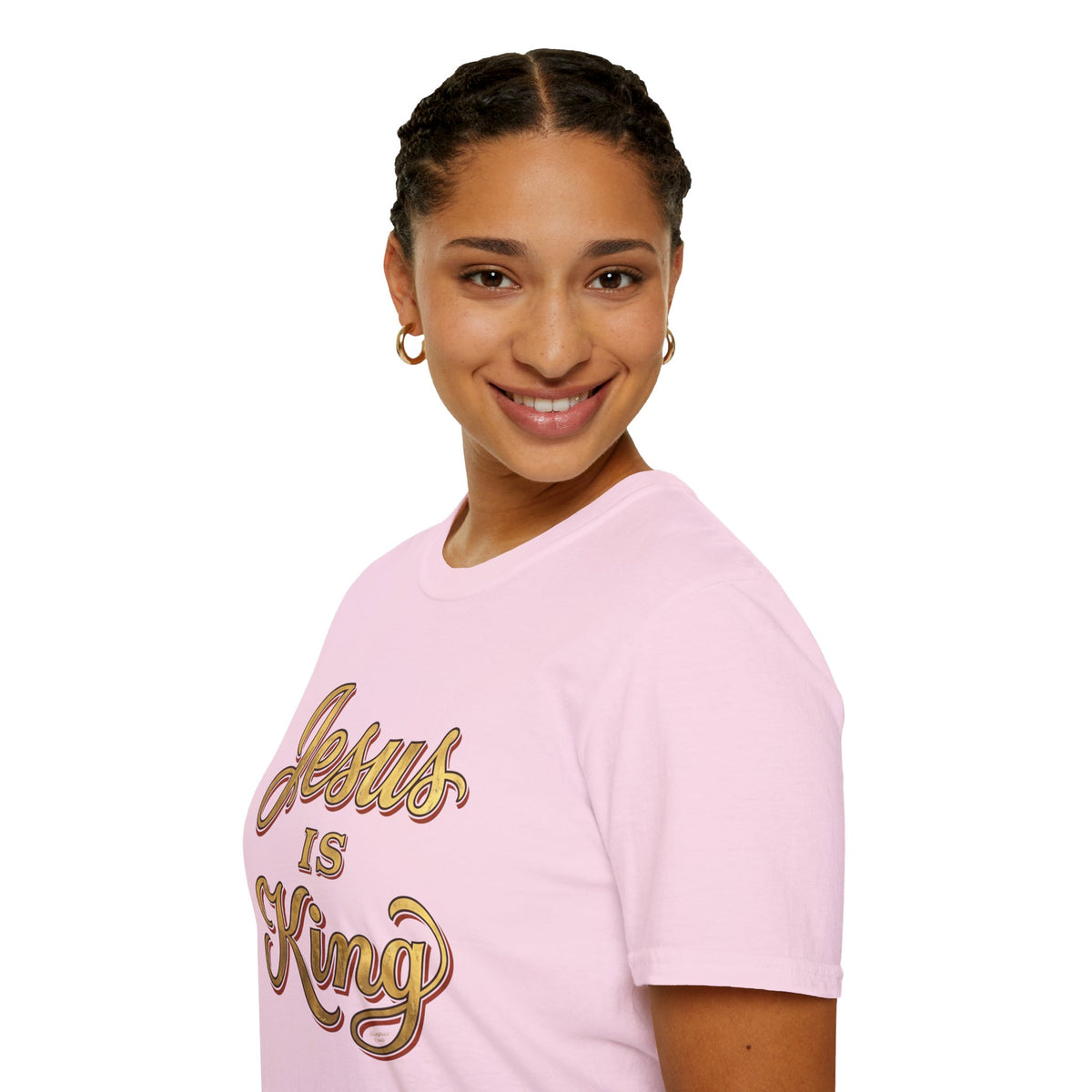 Jesus Is King gold leaf shirt