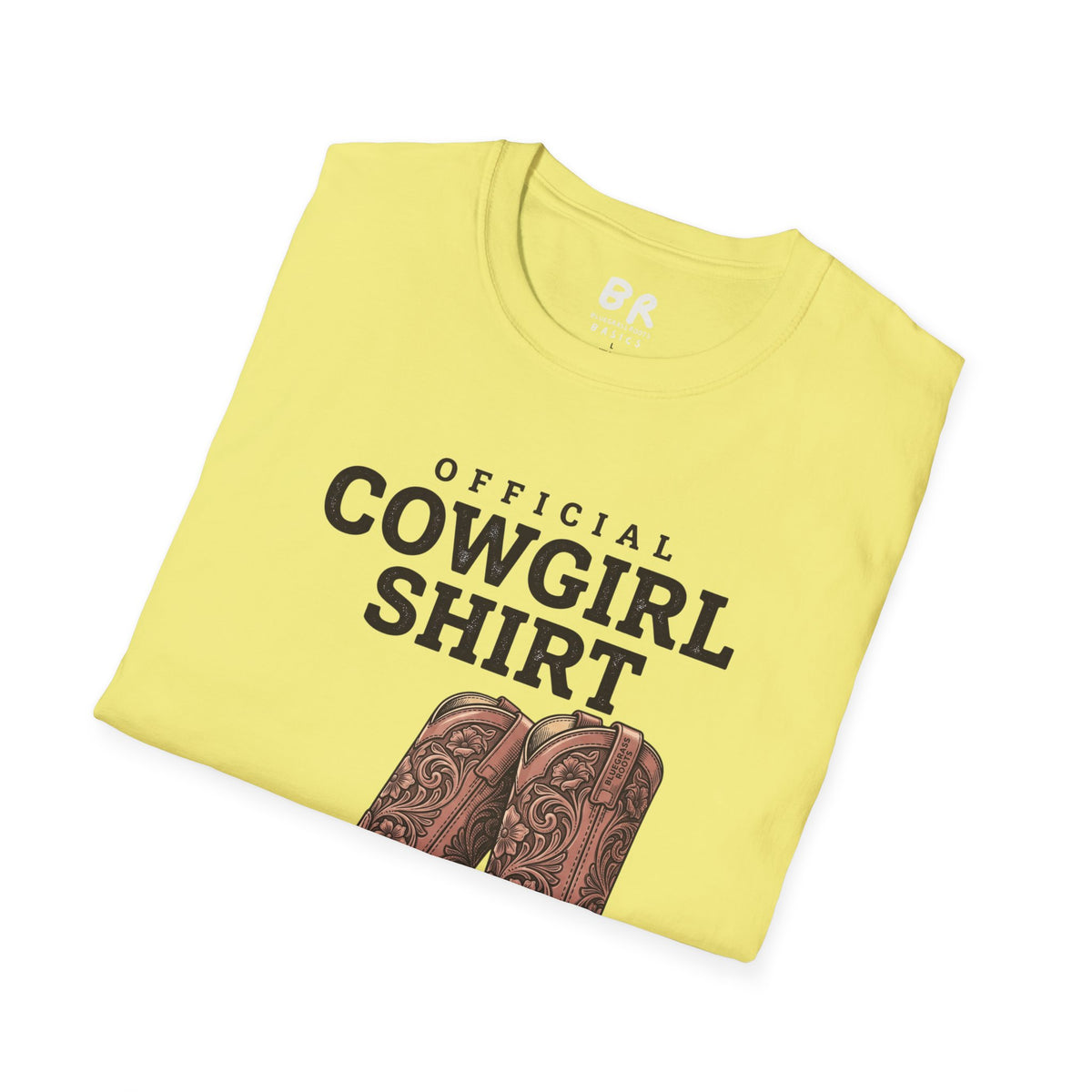 Official Cowgirl Shirt boots tee