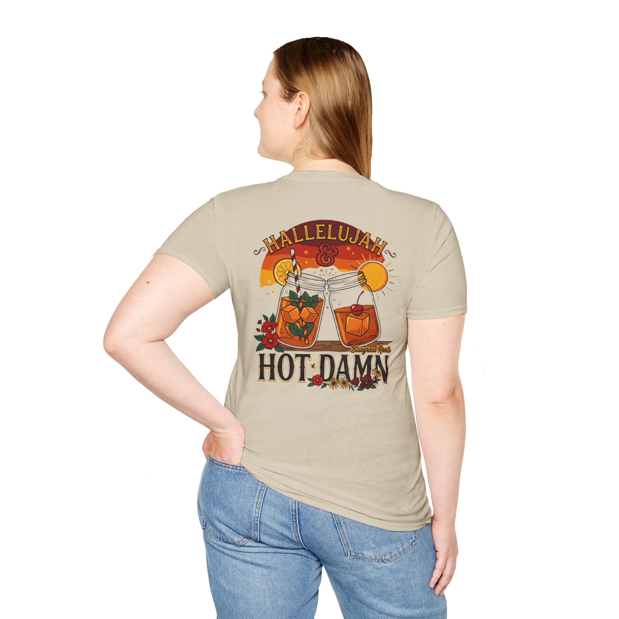 Bluegrass Roots | "Hallelujah and Hot Damn" Mason Jar Toast Graphic Tee