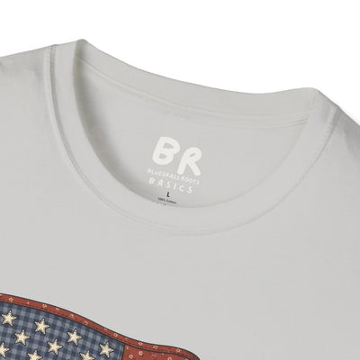 Quilted American flag shirt for women