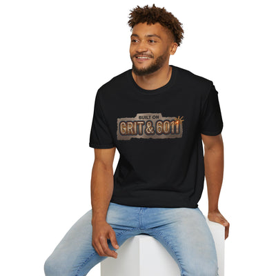 Built on Grit & 6011 welding shirt, Built on Grit & 6011 stick welder design