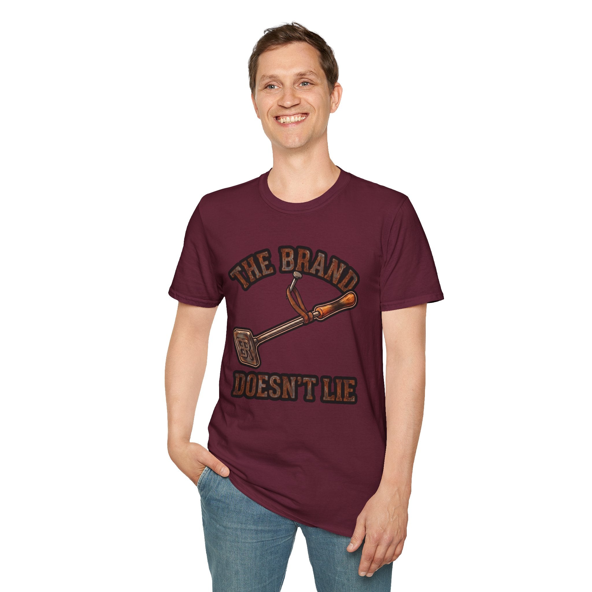 Ranch Shirt — "The Brand Doesn't Lie" Cattle Branding Iron Tee