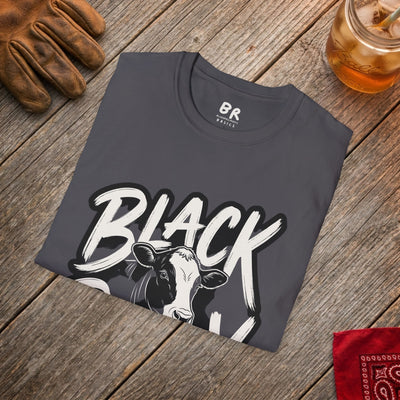 Cattle Shirt — "Black Baldy" Bold Cattle Graphic Tee