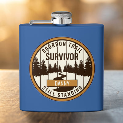 Bourbon Trail Survivor Flask — Personalized 6oz Bourbon Flask