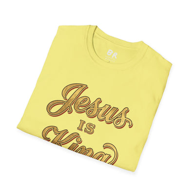 Jesus Is King gold leaf shirt