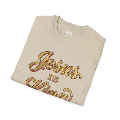 Jesus Is King gold leaf shirt