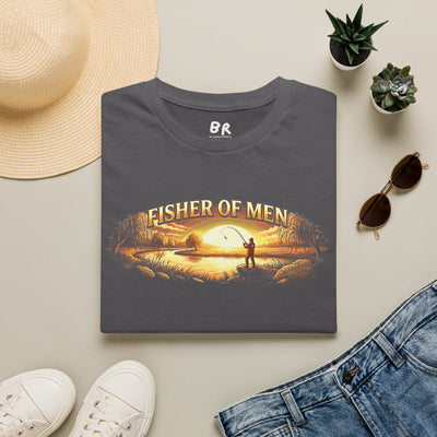 Fisher of Men jesus shirt for men, Fisher of Men angler sunset design