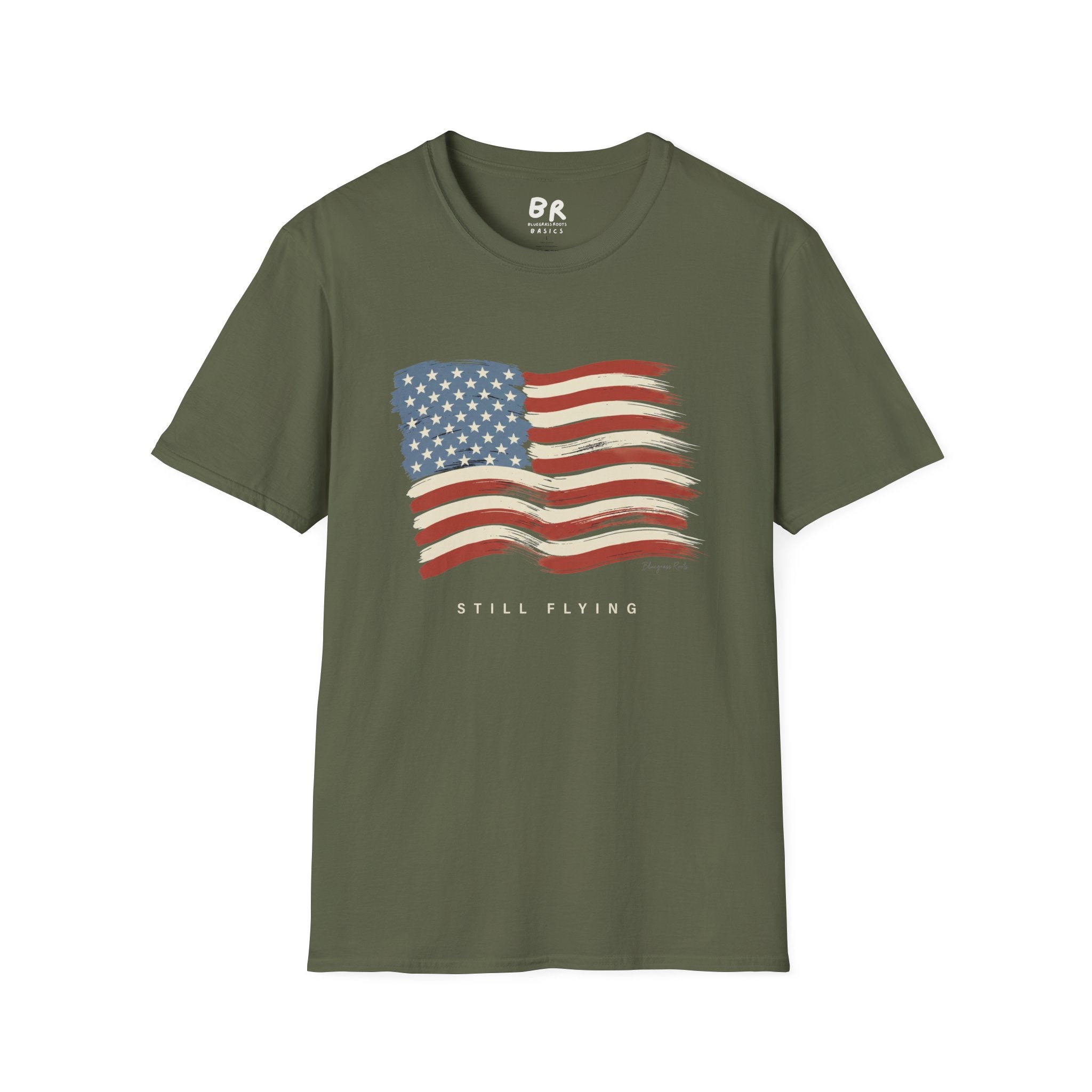 Still Flying american flag shirt in S