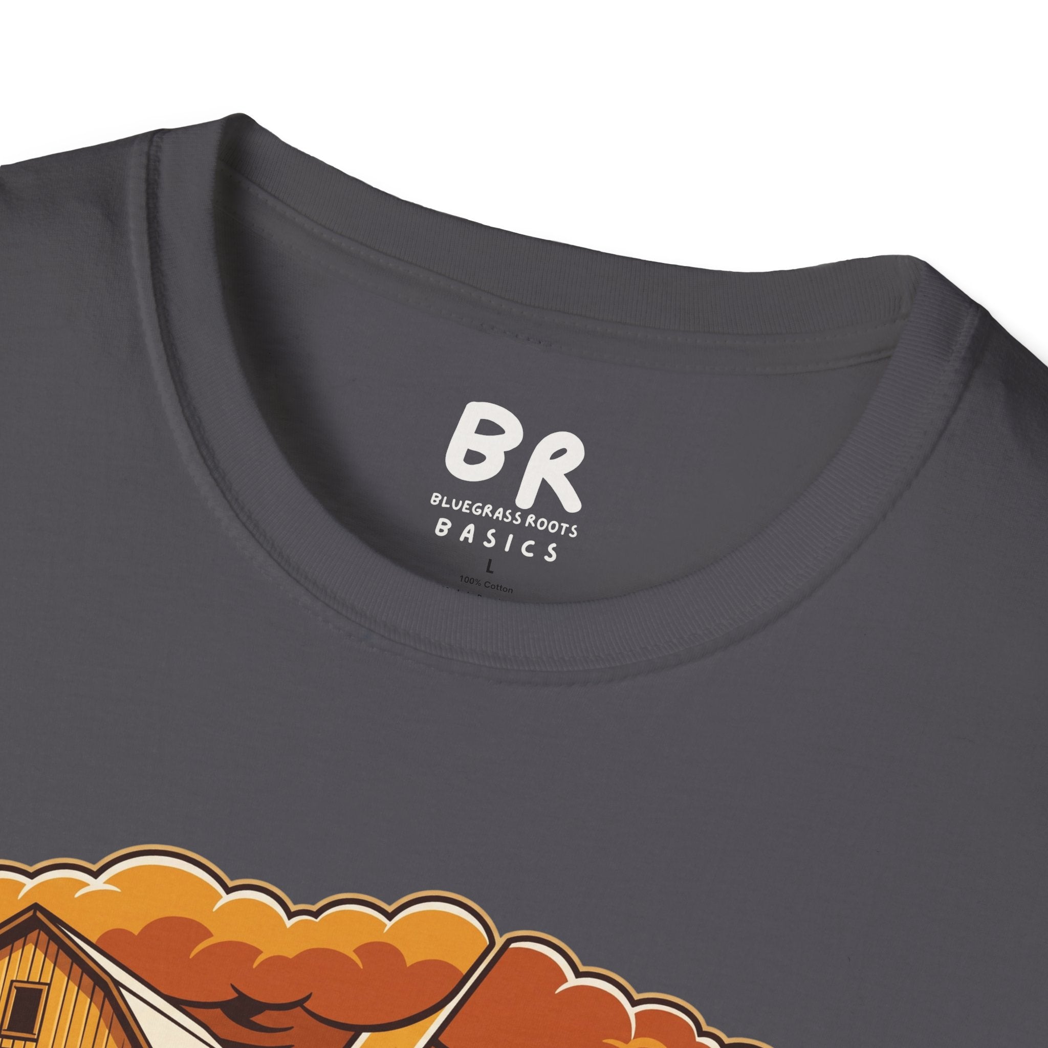 Built on the Rock christian shirt for men, Built on the Rock split barn parable design