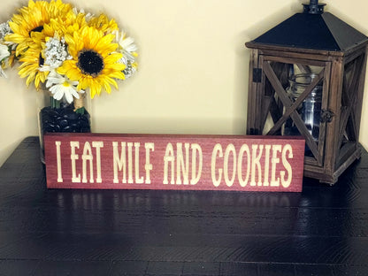 Bachelor pad signs, novelty wood signs, playful wall art, unique gift ideas, party room decor.
