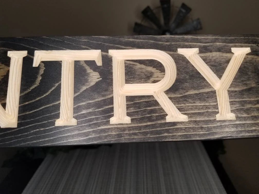 Decorative pantry wall sign for small kitchens and pantry organization.

