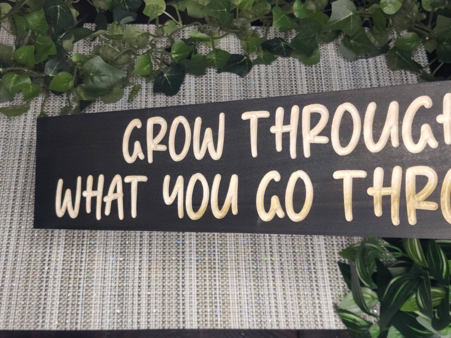Encouragement sign, personal growth décor, resilience wall décor, wooden motivational sign
