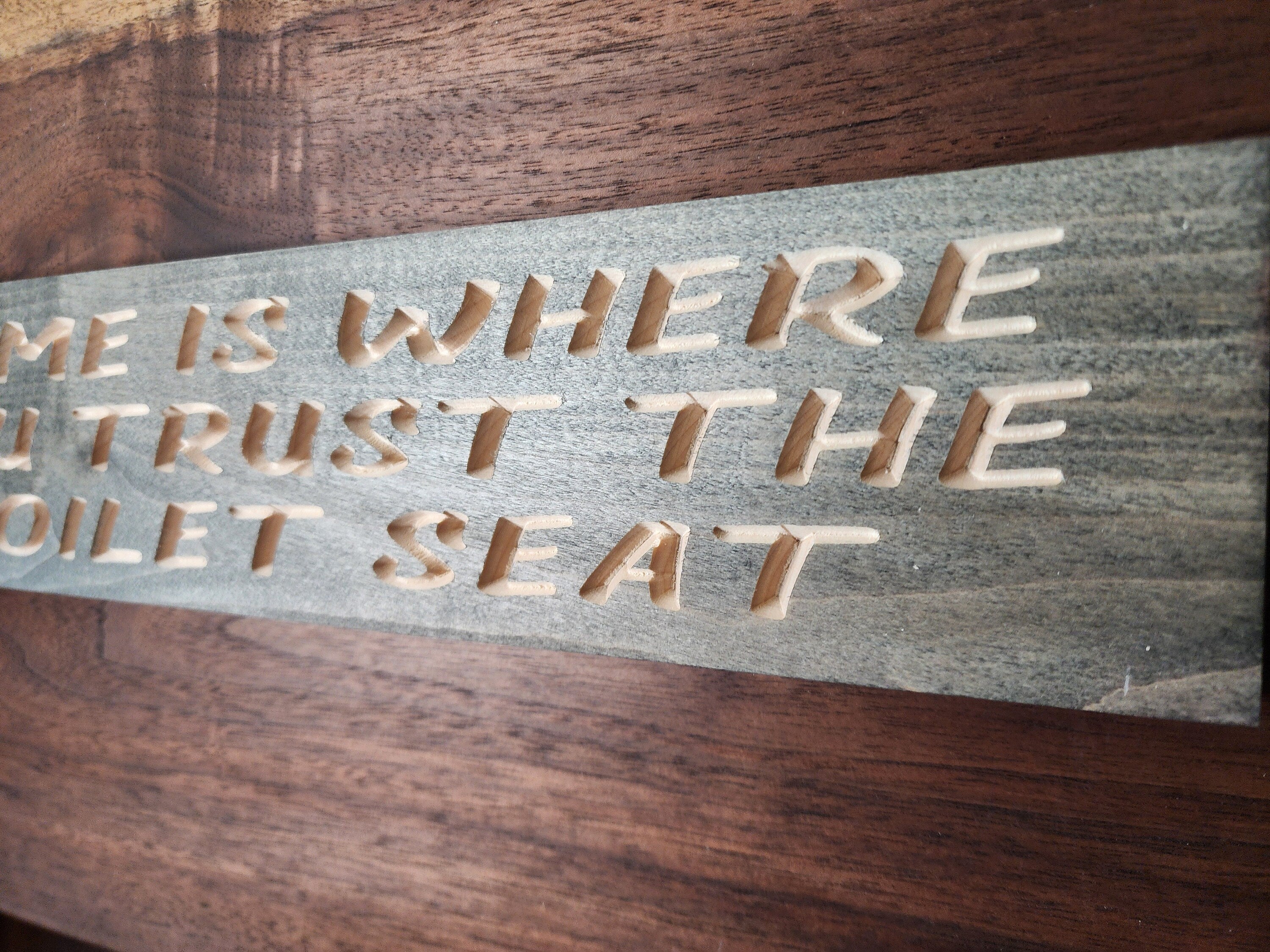 bathroom sign gift idea housewarming bathroom humor	