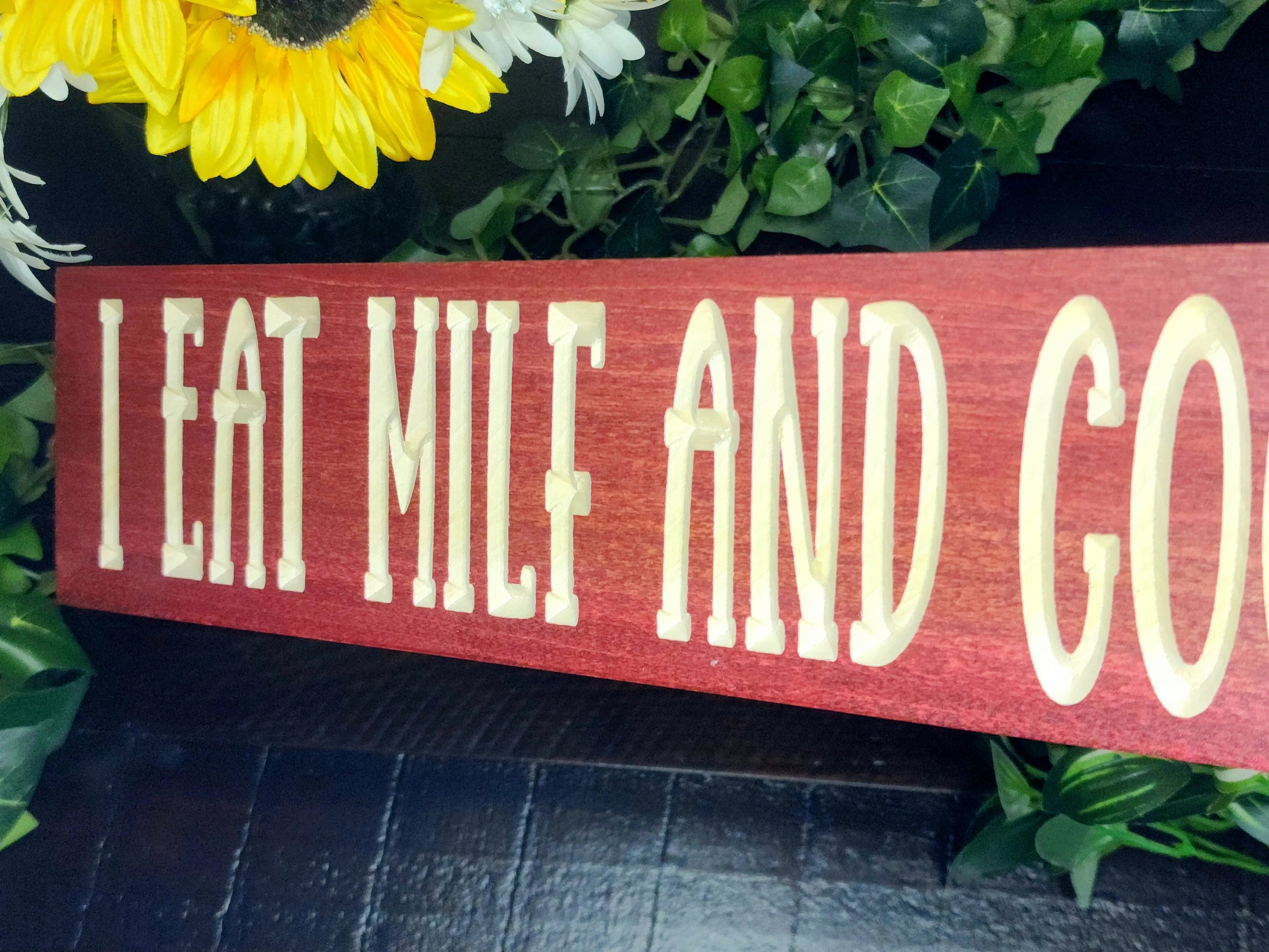 Funny home decor, humorous gift signs, gag gift signs, witty wall art, custom humor signs.
