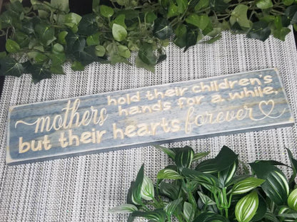 Gift for mom, mother love sign, mom appreciation decor, handmade mom sign, rustic mom sign.
