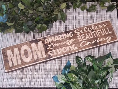 heartfelt wooden sign gift for mom farmhouse wall art