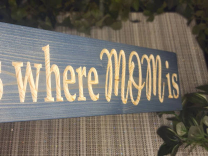 Heartfelt mom love wall art for family room or meaningful gift idea