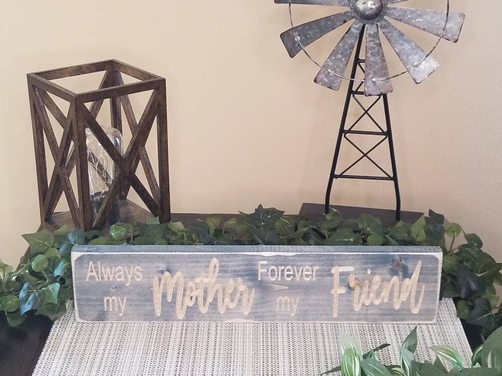 mother daughter sign rustic farmhouse home décor