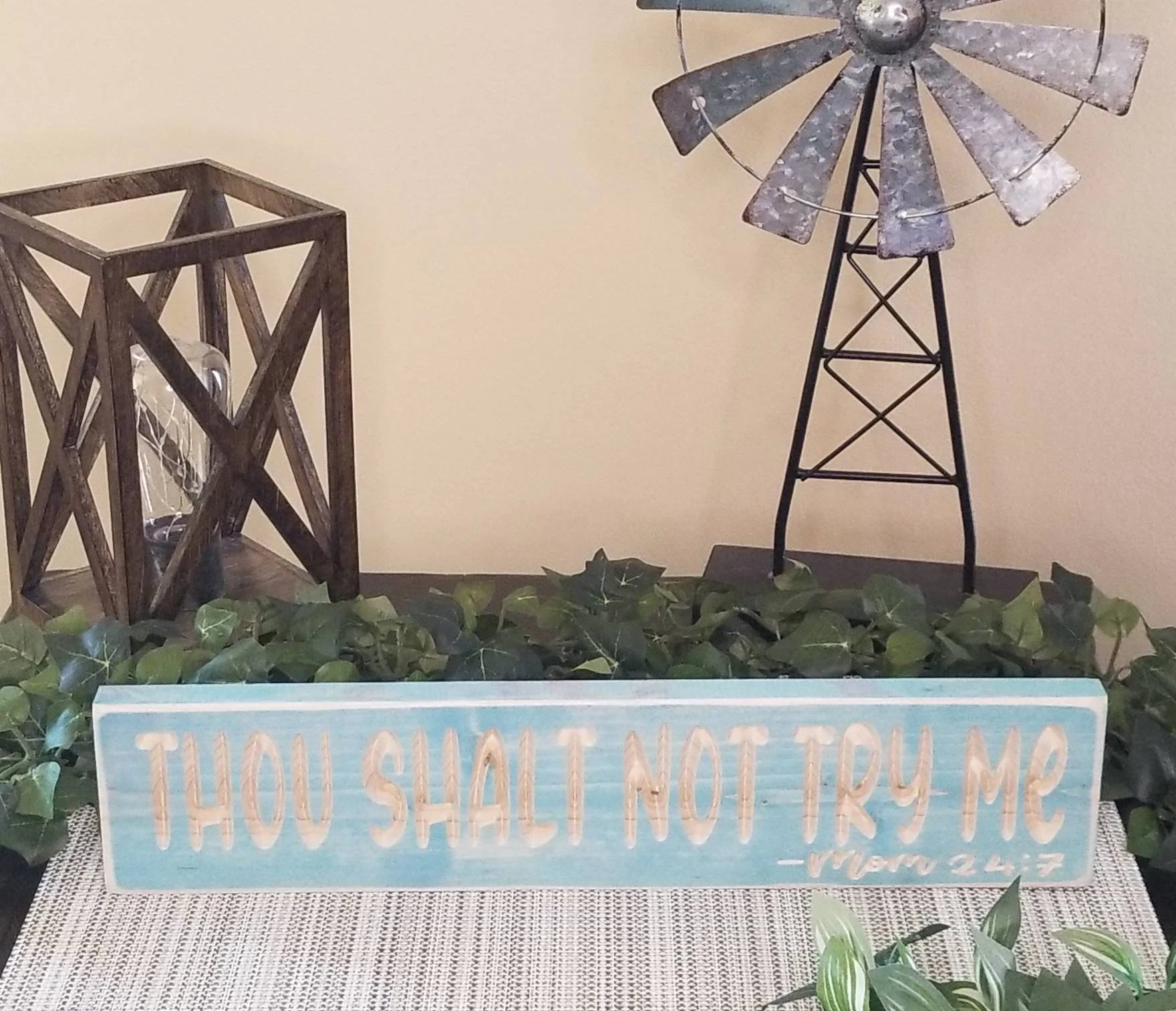 Parenting humor wall art for moms rustic sign gift