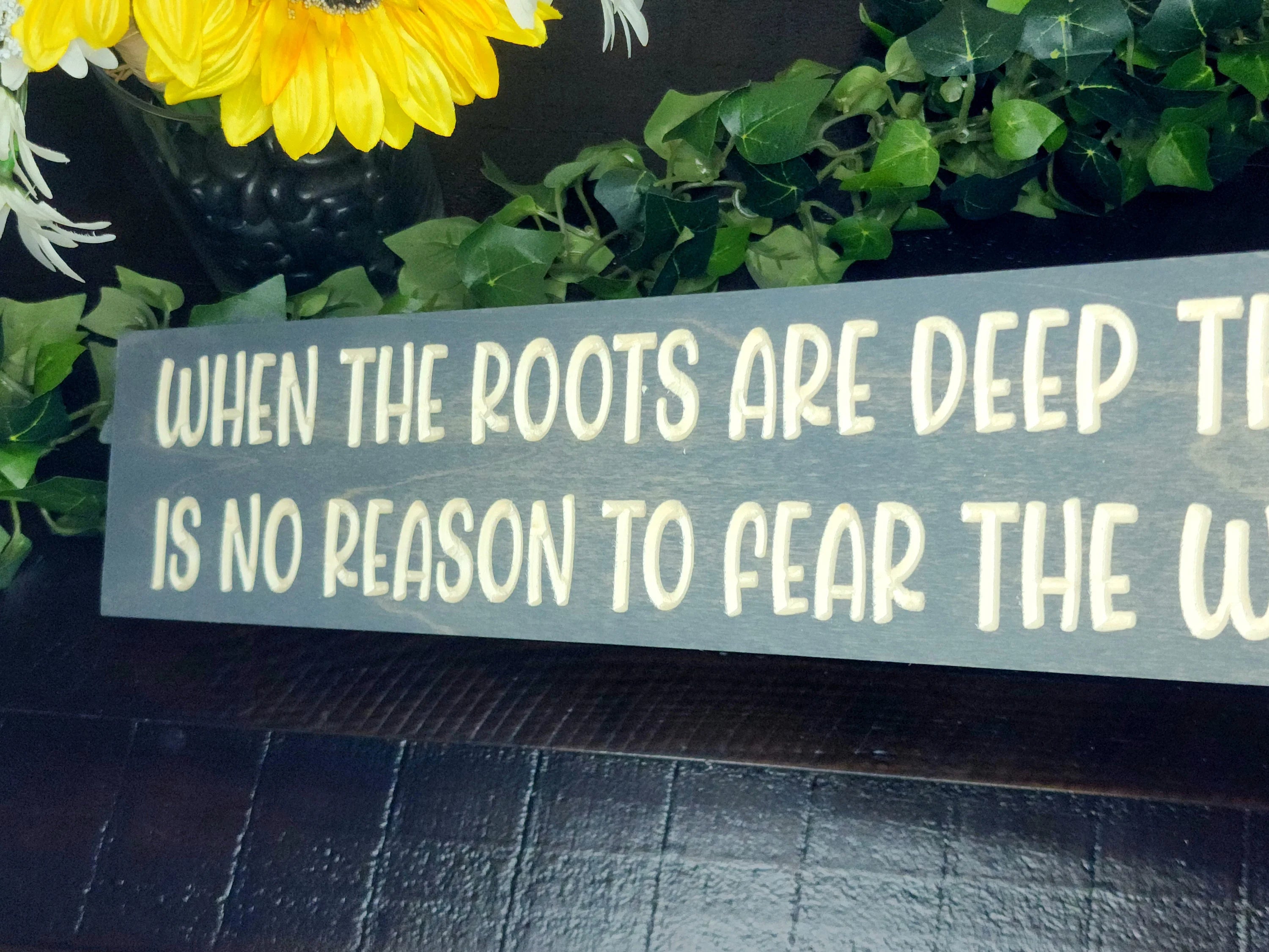 Personal growth sign, strength and resilience sign, encouragement wall decor.
